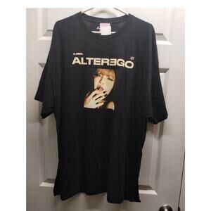 BLACKPINK - LISA Size 2X Official Merch Alter Ego Black KPOP Graphic Tee NWT